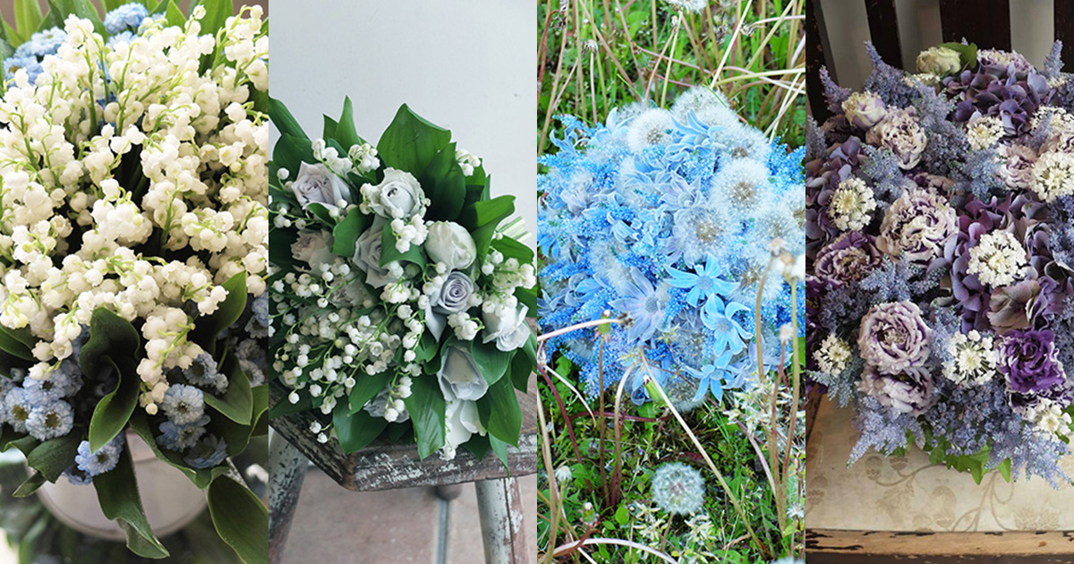 その美しさに心が癒やされる。初夏の「青い花」のブーケ&アレンジメント6選