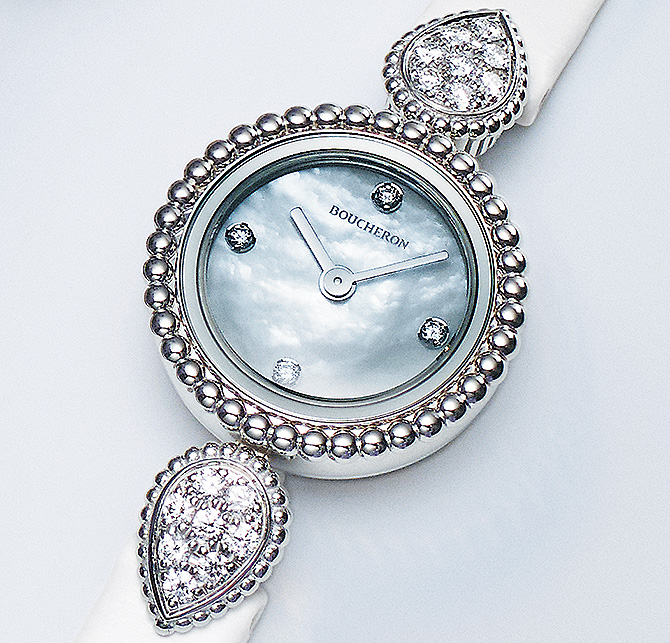 新品同様　BOUCHERON ブシュロン　腕時計　セルパンボエム ダイヤ ブシュロン「セルパンボエム」新作ウォッチ、“ドロップ”型の輝くパヴェ