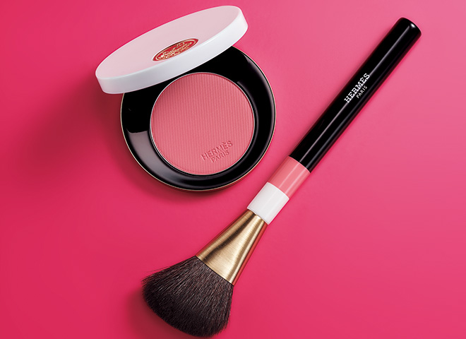 エルメス　チークブラシ　新品　ローズ hermes ♡ チークブラシ ローズ エルメス (HERMES/ブラシ) 96420851