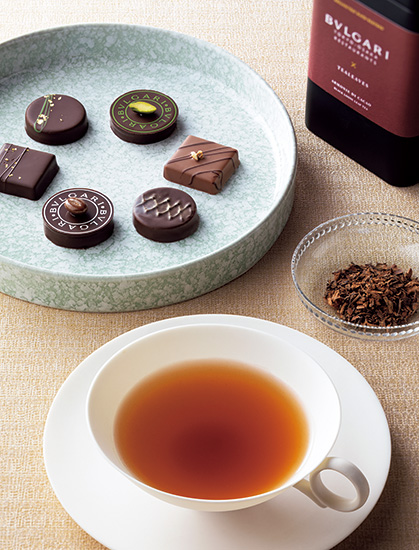 紅茶とチョコの華やかなペアリング。ブルガリ イル・チョコラートの
