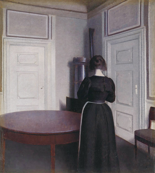 ヴィルヘルム　ハンマースホイ　額付き複製画　「室内、ストランゲーゼ30番地」 35 ストランゲーゼ30番地🇩🇰｜ささきとおる🇳🇱50歳からの海外