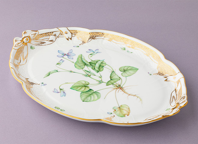 CRESTIPS 石井逸郎 プレート スミレ 直径 約19.5cm 植物 花 CRESTIPS 石井逸郎 プレート スミレ 直径 約19.5cm 植物 花