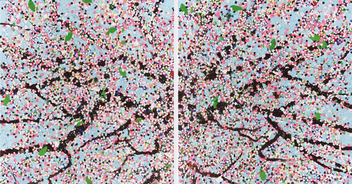 ダミアン・ハースト 桜」展が開催。イギリスを代表する芸術家が