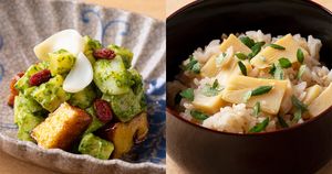 互いを引き立てあうたけのこと木の芽。味と香りを存分に楽しんでみませんか？