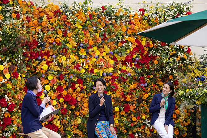 ラルフ ローレン 銀座×家庭画報.comのフラワーガーデンイベントが開催
