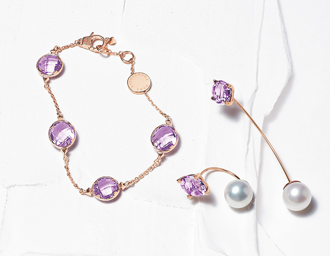 ALESSANDRA DONA 750 黒蝶パール ツァボライト ピアス ALESSANDRA DONA 750 黒蝶パール ツァボライト ピアス