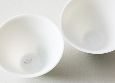 作品（6）「紫陽花の酒器＆茶器セット」杯