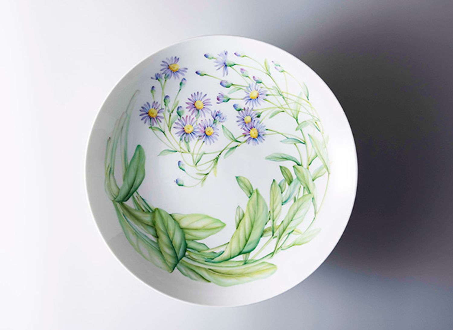 作品（4）大皿「紫苑」