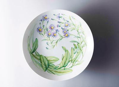 作品（4）大皿「紫苑」