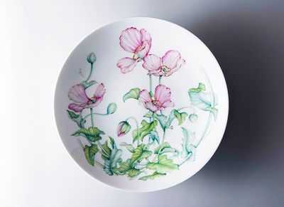 作品（3）大皿「芥子」