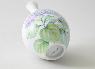作品（6）「紫陽花の酒器＆茶器セット」徳利