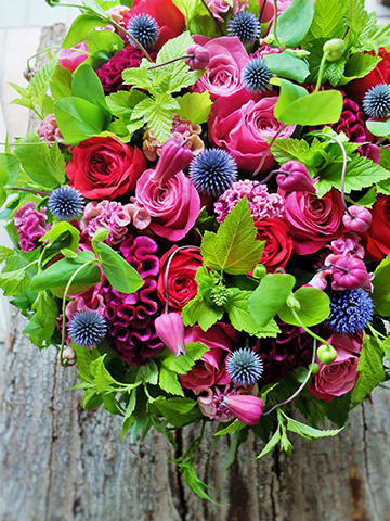 お供え花 仏花 法事 クレマチスお花のみ一対 造花 ピンク&ブルーの