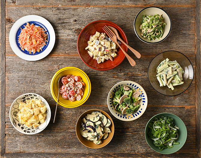 キユーピーハーフを使ったサラダがサラダボウル専門店「WithGreen」で