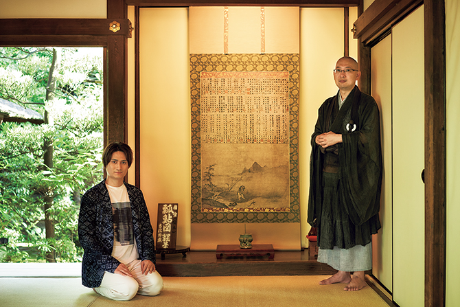 京都で中村隼人さんが新体験！禅画に学ぶ「禅の教え」と、1日5分「坐禅