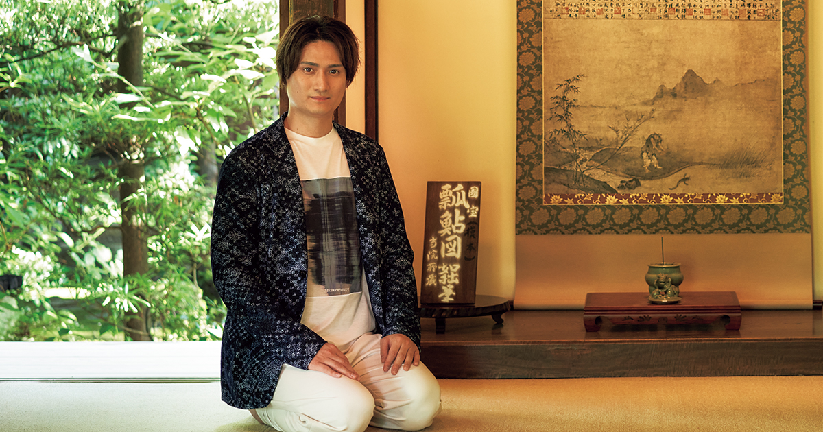 真作/杜龍/禅問答図/人物/朝鮮/布袋屋掛軸HI-302 京都で中村隼人さんが新体験！禅画に学ぶ「禅の教え」と、1日5分「坐禅
