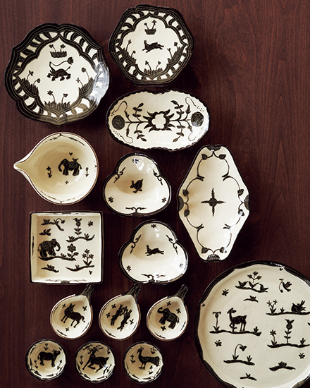陶器　動物の絵皿　作家物　銘有り 陶器 動物の絵皿 作家物 銘有り