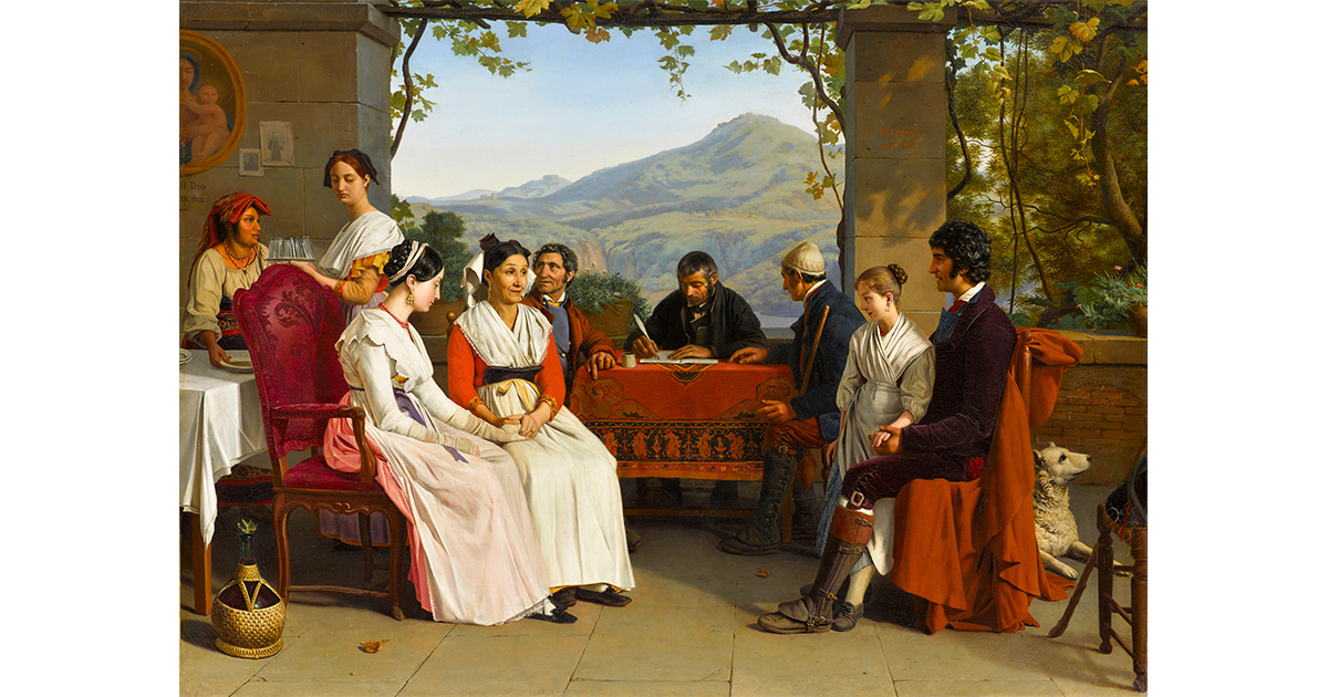 緊張、興奮、期待や不安——結婚式の人間模様を1枚の絵に詰め込んで