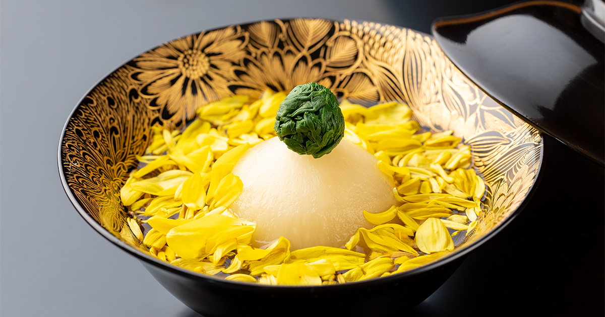 アンティーク 菊花 大輪 煮物椀 アンティーク 菊花 大輪 煮物椀