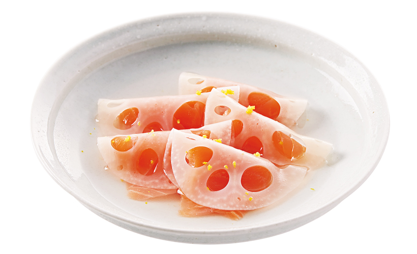 れんこんサーモン」紅白が縁起のよい一品【木乃婦 主人に習う本格