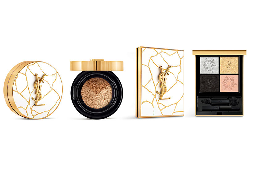 イヴ・サンローラン アンクルドポールクッションゴールドラッシュハイ