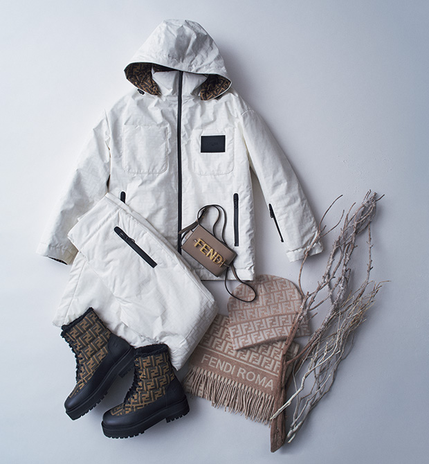 スキー後もお洒落に過ごせる「フェンディ」の上質スノーアイテム
