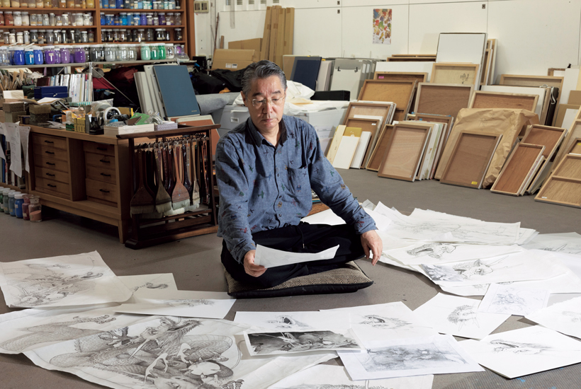 手塚雄二・龍を描く 第2回】6×12メートルの天井板に直接描くという冒険