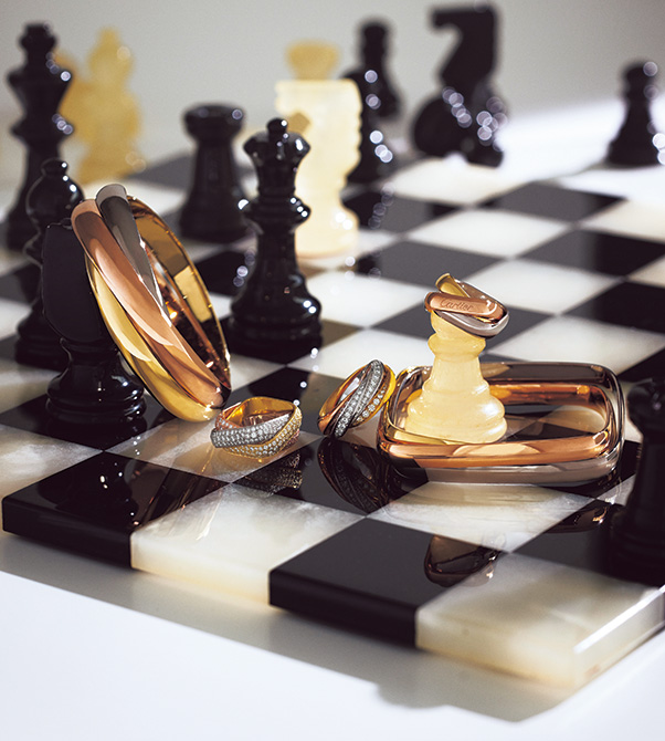 正規 カルティエ トリニティ 3連リング オーバルフルフレーム