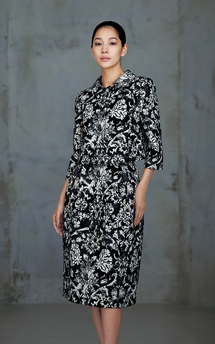 個性ある柄で秋を華やかに装う［ランバン コレクション］ | 家庭画報