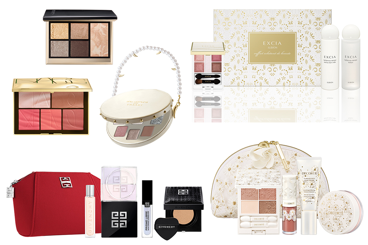 CHANEL 2024クリスマスコフレメイクアップセット シャネル2024年クリスマスコフレ「雪の結晶チャーム」ポーチ付きメイク