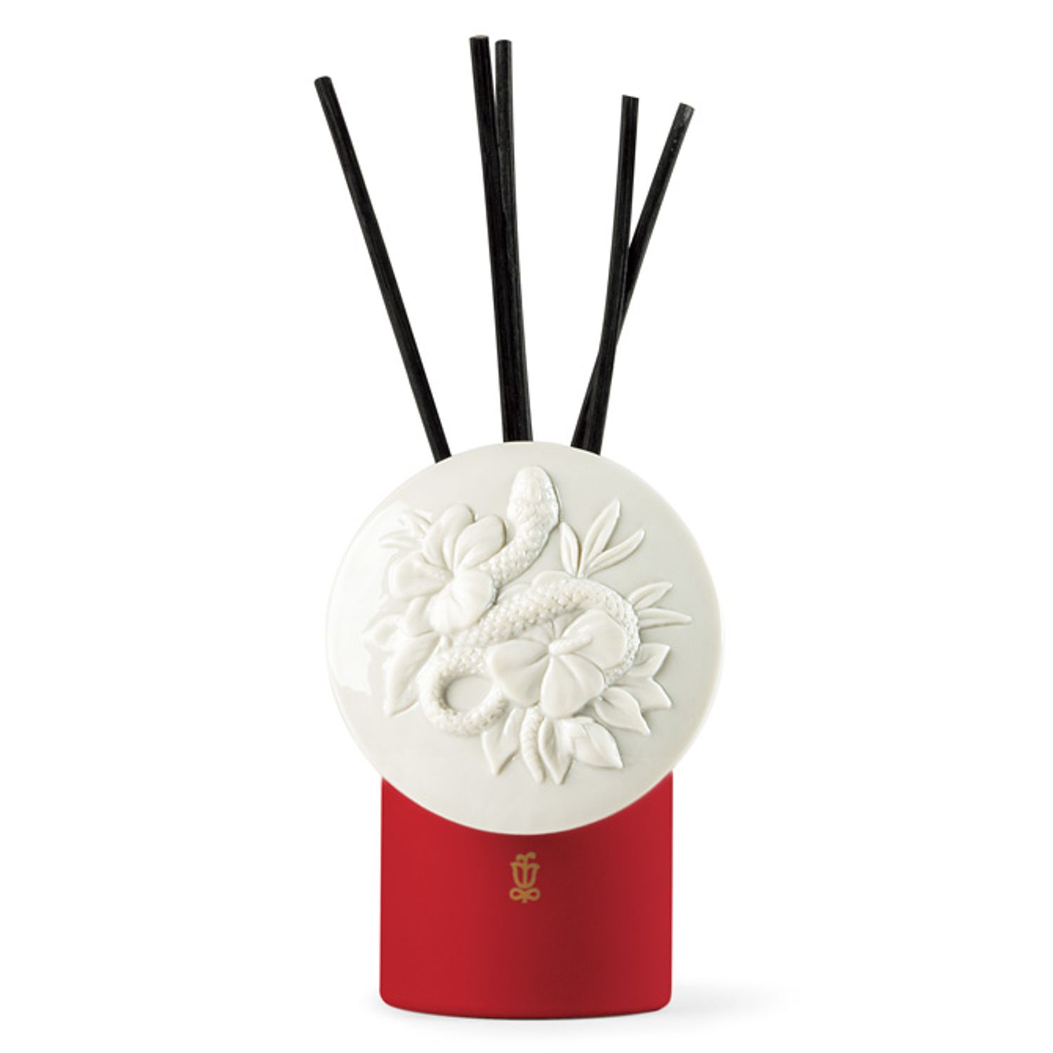 「スネーク・パフューム・ディフューザー-神秘の東洋」（高さ21×横9×直径9センチ）1万2100円／リヤドロ（ともにリヤドロ銀座サテライトブティック　電話03-3569-3377）