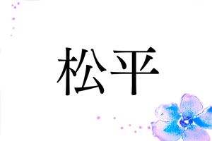 実は全国的にメジャーながらも、由緒正しい響きのある名字「松平」