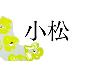「小松」さんのルーツは大きく2つ。高知県・秋田県・長野県の3県に非常に多い