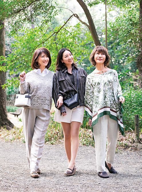 ［三世代の健康習慣］髙田家は歩くのが当たり前。自然を感じられる公園への散歩が定番です