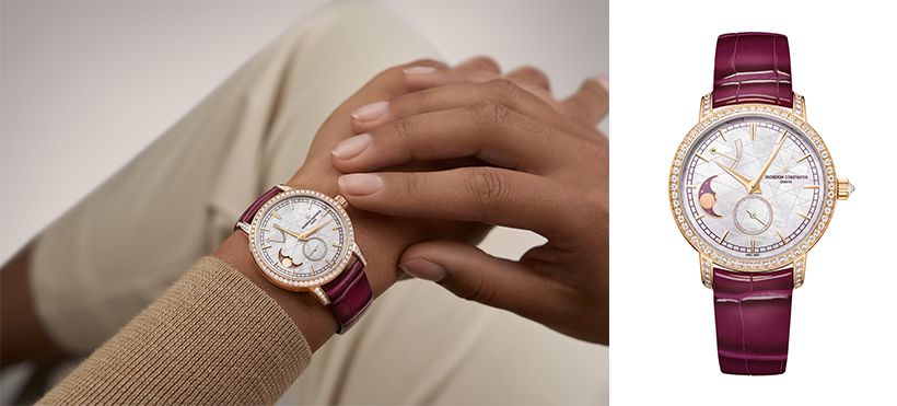 トラディショナル・ムーンフェイズ（PG×ダイヤモンド約1.28ct×マザーオブパール、直径36mm×厚さ8.90mm、アリゲーターストラップ、機械式手巻き、高精度ムーンフェイズ・270本限定）／ヴァシュロン・コンスタンタン