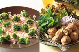 タサン志麻さん流、山菜のフレンチレシピ「ふきのとうの素揚げ ソースモルネー」「わらびのファラフェル」