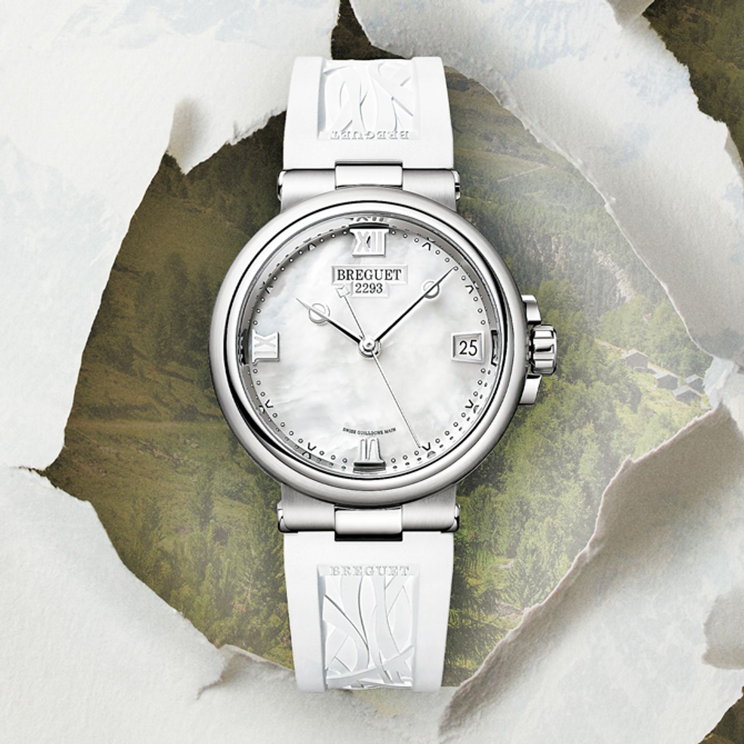 時計「マリーン レディ 9517」（SS、ラバーストラップ、ケース径33.8ミリ、自動巻き）286万円／ブレゲ（ブレゲ ブティック 銀座）