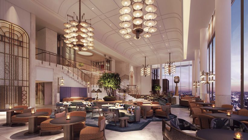 ニューヨークでもホテルの象徴的な存在となっているラウンジ＆バー「ピーコック・アレー」が大阪にも。