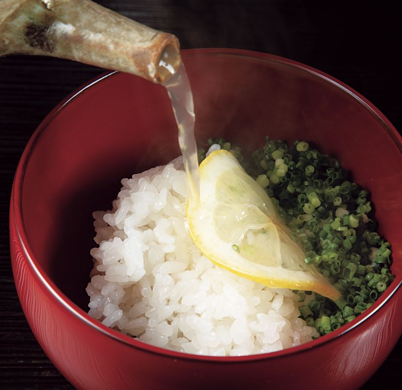 船場汁のだし茶漬け。