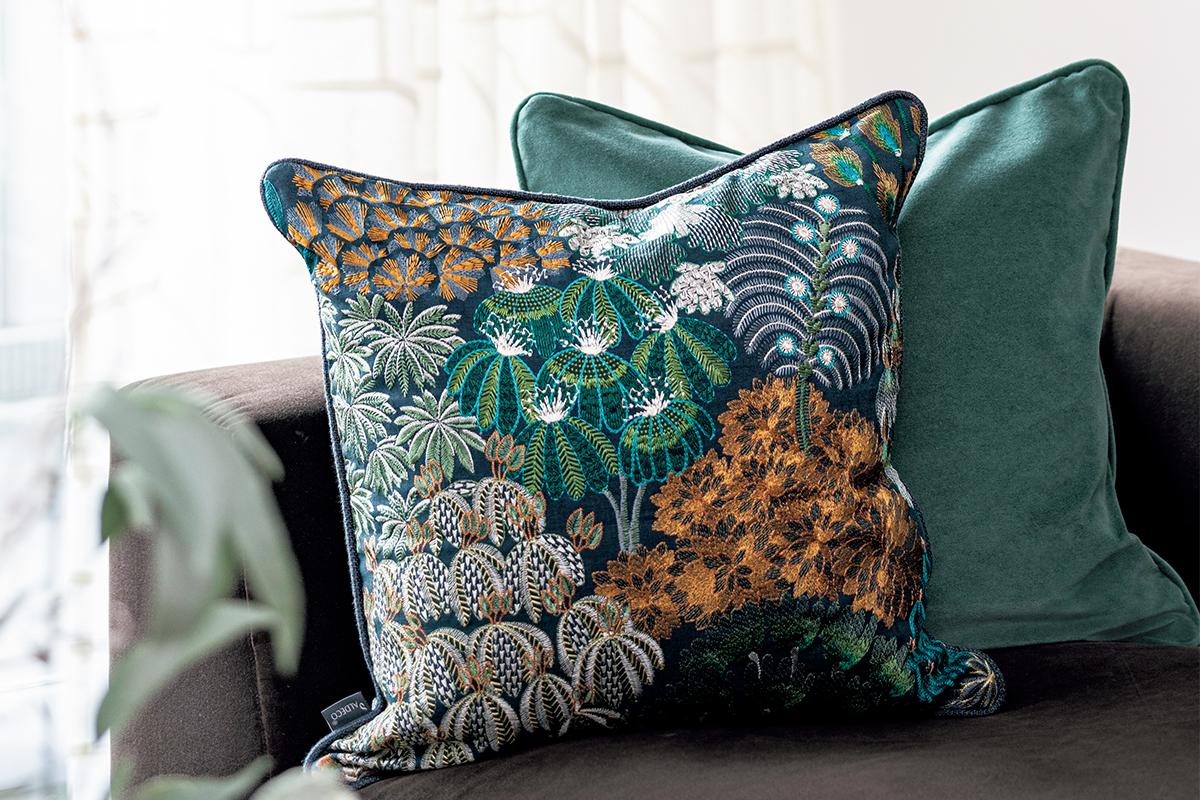 エスニックインテリア リバーシブル ヴィンテージカンタキルト 手作り