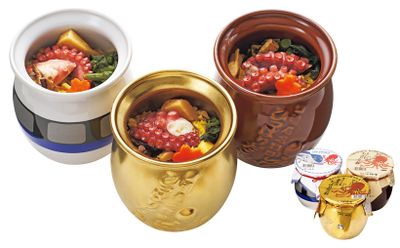 【兵庫県】たこ壺を模した器はバリエーション豊富 ひっぱりだこ飯・金色のひっぱりだこ飯・500系ひっぱりだこ飯