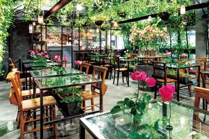 花と緑と光に溢れた東京・南青山のカフェで憩いのひとときを