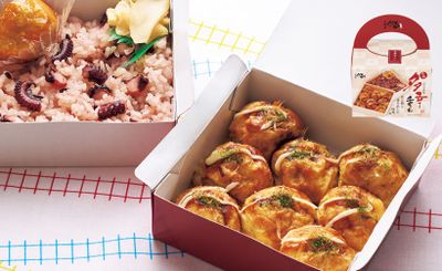 【大阪府】大きなたこ焼きが八個。末広がりの二段重 多幸重ね