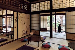 東博の後は、円山応挙の襖絵に囲まれた隠れ家カフェで一休み