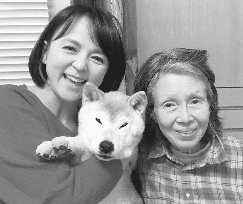 愛犬の散歩が日課だったお母様と（2019年1月）。