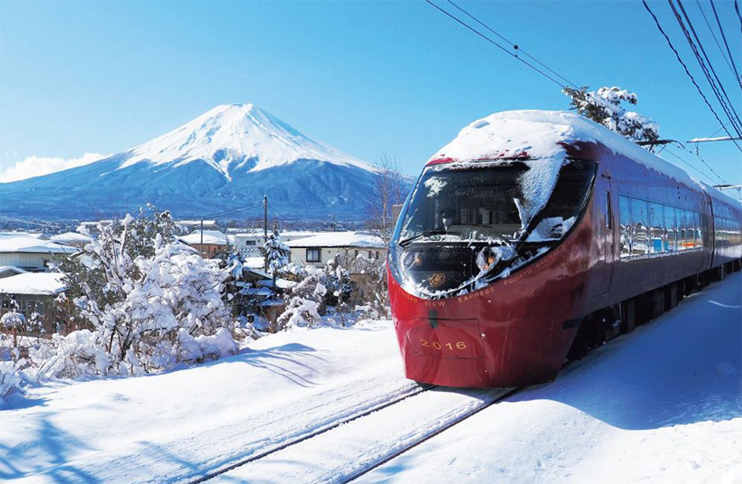 富士山を愛でることができる｢富士山ビュー特急｣。