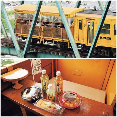 清流・四万十川の川風に吹かれる｢しまんトロッコ｣。