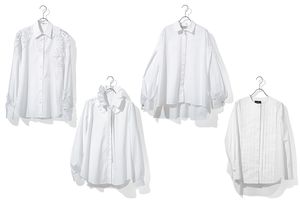 コットンの白シャツにトレンド感を加えるためのアイデア