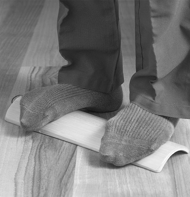 竹踏み　血液循環の促進