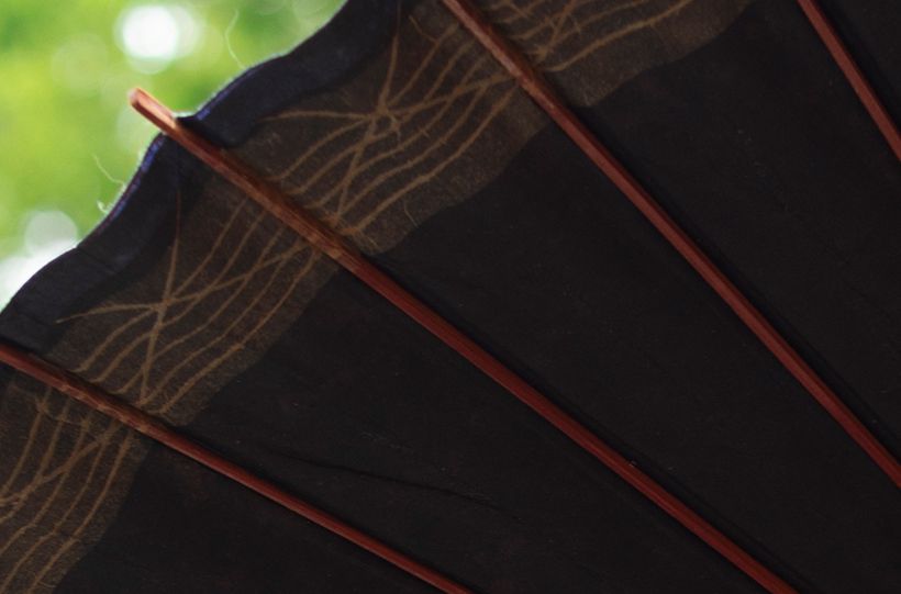 縁の部分に糸をかけることを、松田和傘店では“小糸がけ”と呼びます。