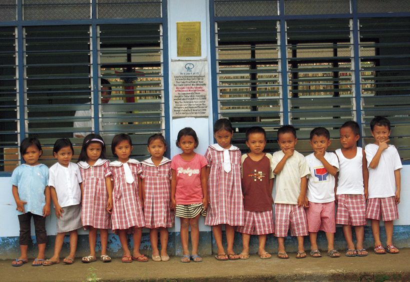 2008年にフィリピンに寄贈された保育所。